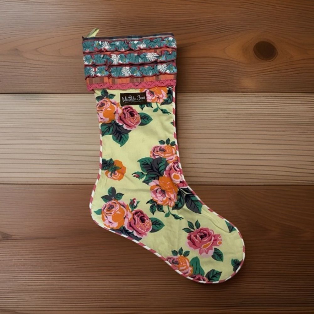 Matilda Jane Ruffled Floral Christmas Stocking - Picture 7 of 7